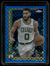 Load image into Gallery viewer, 2025-26 Topps Chrome #49 Jayson Tatum Blue X-Fractor
