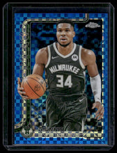 Load image into Gallery viewer, 2025-26 Topps Chrome #137 Giannis Antetokounmpo Blue X-Fractor
