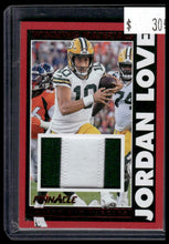 Load image into Gallery viewer, 2024 Panini Encore #WM-JLE Jordan Love Winning Materials Red #/75
