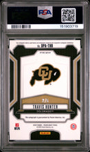 Load image into Gallery viewer, 2025 Panini Prizm Draft Picks Travis Hunter Dp Auto-Black GoldPSA 9
