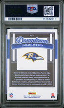 Load image into Gallery viewer, Lamar Jackson 2025 Panini Donruss Downtown #1 PSA 9

