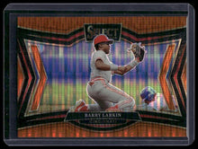 Load image into Gallery viewer, 2025 Panini Select #201 Barry Larkin Orange Pulsar Prizms #/49
