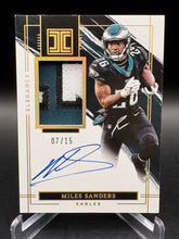 Load image into Gallery viewer, Miles Sanders 2023 Panini Impeccable #EVA-MSA Auto #/15
