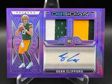 Load image into Gallery viewer, Sean Clifford 2023 Panini Obsidian Patch Auto #/30
