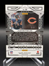 Load image into Gallery viewer, 2023 Panini Obsidian #18 Justin Fields Electric Etch Red #/8
