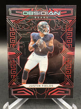 Load image into Gallery viewer, 2023 Panini Obsidian #18 Justin Fields Electric Etch Red #/8
