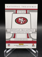 Load image into Gallery viewer, 2023 Panini National Treasures #STR-CM Christian McCaffrey Sunday Treasures #/99
