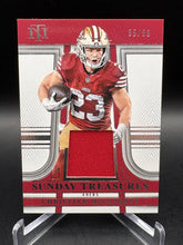 Load image into Gallery viewer, 2023 Panini National Treasures #STR-CM Christian McCaffrey Sunday Treasures #/99
