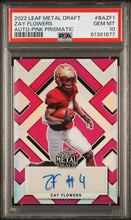 Load image into Gallery viewer, Zay Flowers 2022 Leaf Metal Draft Autographs #BAZF1 PSA 10 POP 1
