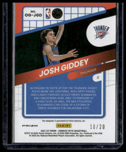 Load image into Gallery viewer, Josh Giddey 2021-22 Donruss Optic #OG-JGD Auto #/20
