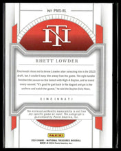 Load image into Gallery viewer, Rhett Lowder 2024 Panini National Treasures #PMS-RL Auto #/99
