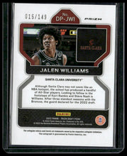 Load image into Gallery viewer, Jalen Williams 2022 Panini Prizm Draft Picks #DP-JWI Auto #/149
