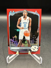 Load image into Gallery viewer, Caleb Wilson 2025/26 Bowman Chrome 1st Bowman True Red Parallel Tar Heels #3/5
