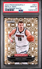 Load image into Gallery viewer, Nikola Jokic 2024 Panini Prizm Monopoly Millionaire White #W11 PSA 10
