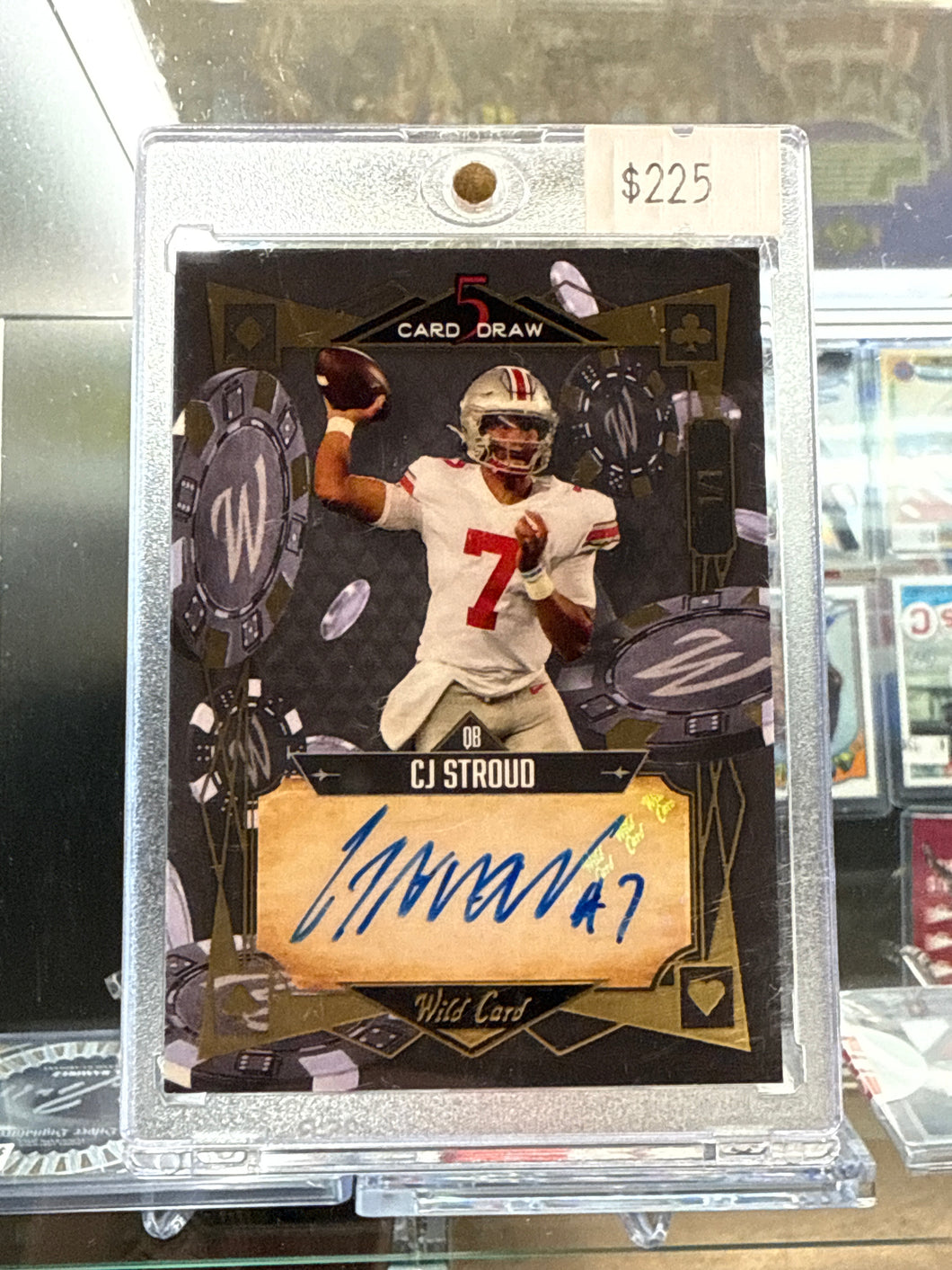CJ Stroud 2022 Wild Card 5 Card Draw Auto 1/1