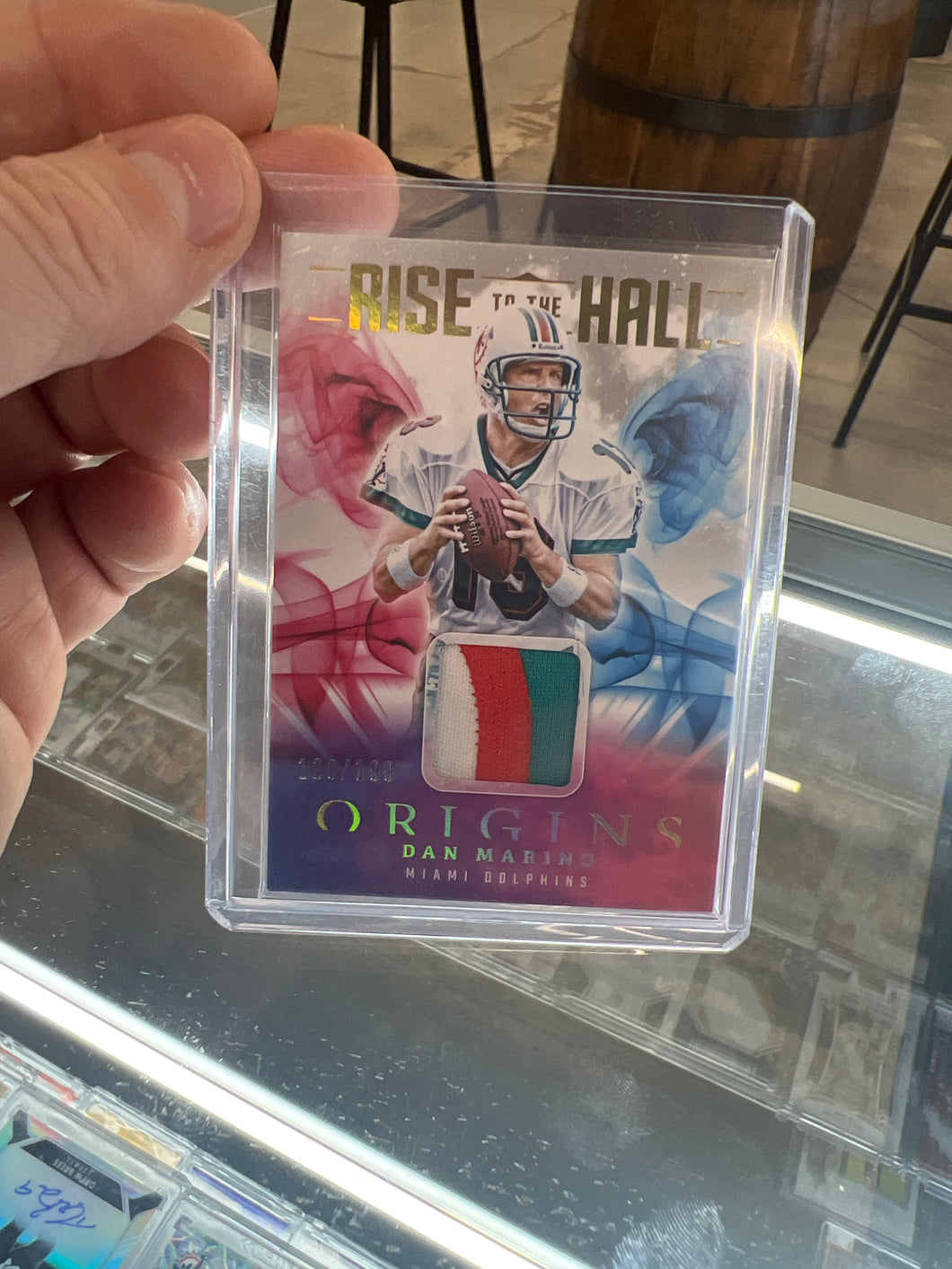 2025 Panini Origins Dan Marino Rise To The Hall 3 Color Jersey Patch 129/199