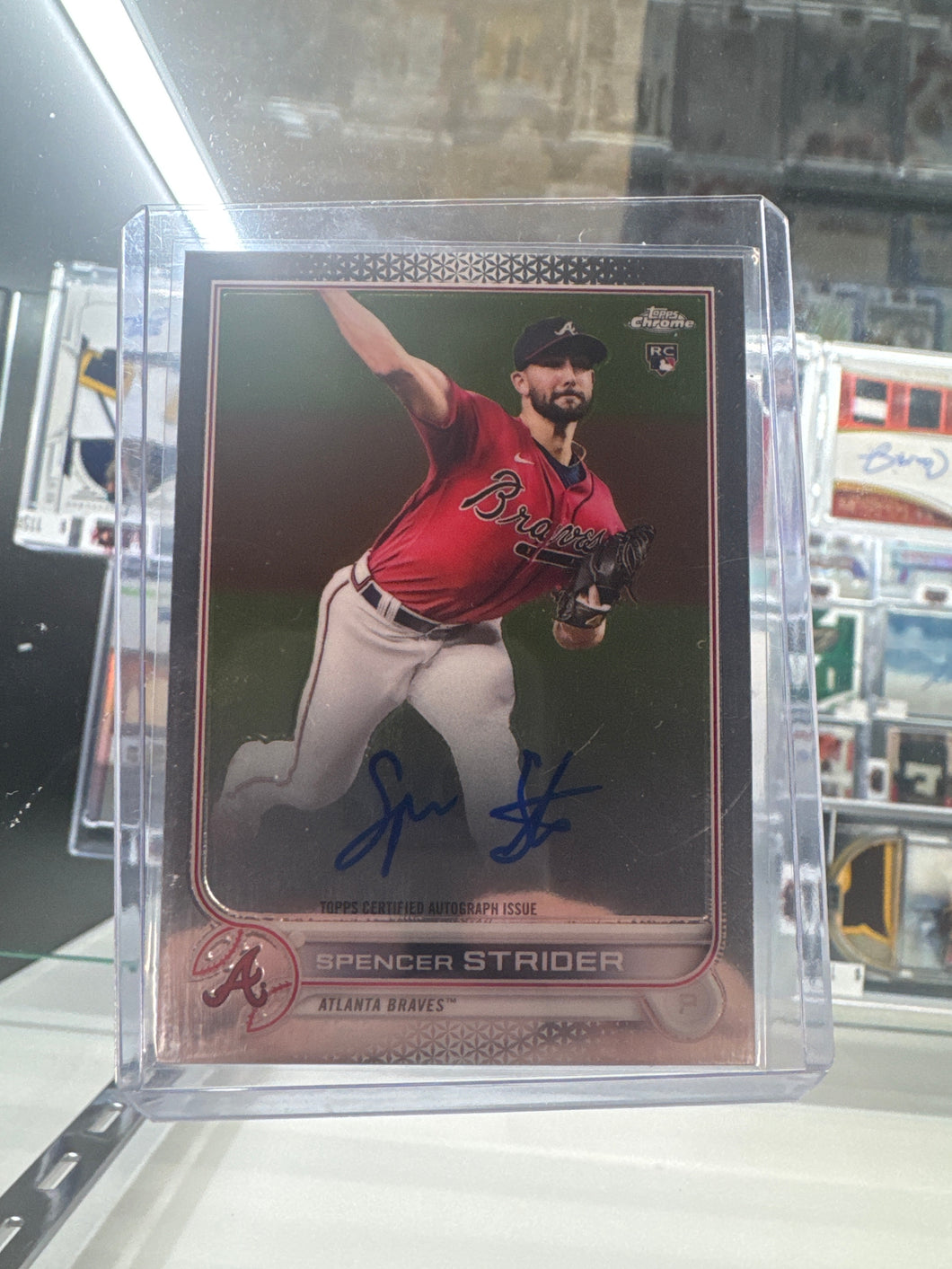 Spencer Strider 2022 Topps Chrome Autographed Braves
