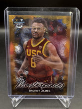 Load image into Gallery viewer, 2023-24 Bowman U Best Bronny James Bowman Masterpieces Gold Refractor #/50
