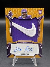 Load image into Gallery viewer, 2025 Panini Phoenix Tai Felton RPS Rookie Patch Autographs Gold Prizm #/10
