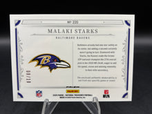 Load image into Gallery viewer, 2025 Panini National Treasures #220 Malaki Starks Premium Gold #/10
