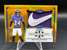 Load image into Gallery viewer, 2025 Panini National Treasures #220 Malaki Starks Premium Gold #/10
