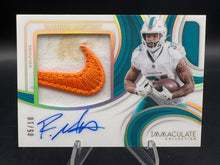 Load image into Gallery viewer, 2025 Panini National Treasures Raheem Mostert 2024 Immaculate Auto Gold #/10

