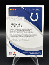 Load image into Gallery viewer, 2024 Panini Immaculate Adonai Mitchell Clearly Rookie Jerseys Prime Nike #/10
