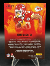 Load image into Gallery viewer, 2024 Panini Absolute #AB-IPO Isiah Pacheco Absolute Burners Platinum Nike #/1
