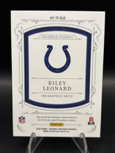 Load image into Gallery viewer, 2025 Panini National Treasures Riley Leonard Framed Fabric Holo Gold Nike #/10
