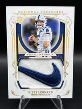 Load image into Gallery viewer, 2025 Panini National Treasures Riley Leonard Framed Fabric Holo Gold Nike #/10
