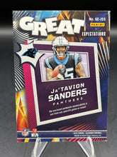 Load image into Gallery viewer, 2024 Panini Illusions #GE-JSS Ja'Tavion Sanders Great Expectations Sapphire #/9
