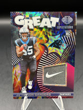 Load image into Gallery viewer, 2024 Panini Illusions #GE-JSS Ja'Tavion Sanders Great Expectations Sapphire #/9
