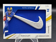 Load image into Gallery viewer, 2021 Panini Immaculate #IRL-TA Tutu Atwell Immaculate Rookie Insignias Nike #/6
