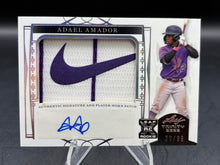 Load image into Gallery viewer, 2022 Leaf Trinity #PA-AA1 Adael Amador Patch Autographs Foil Silver #/99

