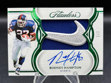 Load image into Gallery viewer, 2025 Panini Flawless Rodney Hampton Patch Autographs Emerald Nike #/2
