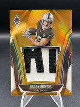Load image into Gallery viewer, 2025 Panini Phoenix #PAP-BBS Brock Bowers Pandora Patch Gold Prizm #/10
