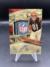 Load image into Gallery viewer, 2024 Spectra Jermaine Burton Rc Patch Autos Gold Laundry Tags NFL Shield #/1
