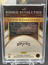 Load image into Gallery viewer, 2023-24 Panini Select #9 Victor Wembanyama Rookie Revolution

