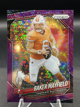 Load image into Gallery viewer, 2025 Panini Prizm #283 Baker Mayfield No Huddle Purple #/75
