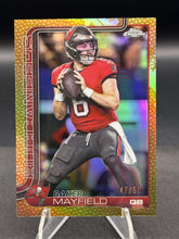 Load image into Gallery viewer, 2025 Topps Chrome #281 Baker Mayfield Football Leather Gold #/50
