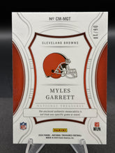 Load image into Gallery viewer, 2024 Panini National Treasures Myles Garrett Century Materials Holo Gold #/10
