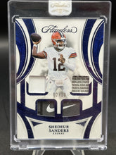 Load image into Gallery viewer, 2025 Panini Flawless Shedeur Sanders Rookie Showcase Sapphire Nike #/10
