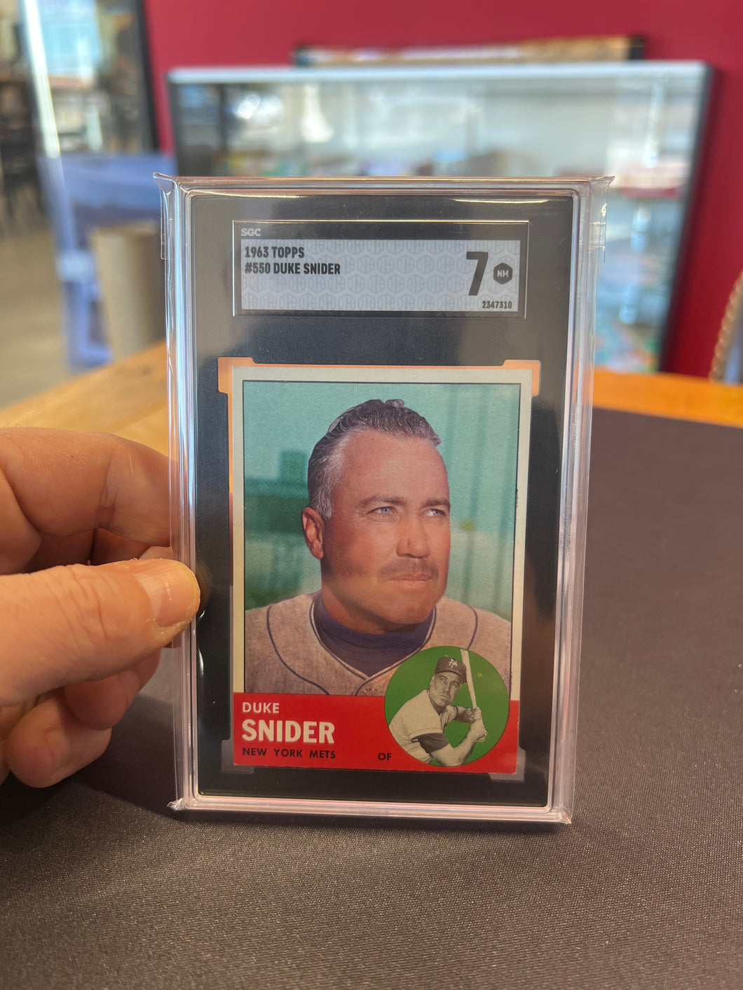 1963 Topps Duke Snider New York Mets  #550 SGC 7 NM HOF