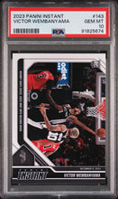 Load image into Gallery viewer, 2023 Panini Instant #143 Victor Wembanyama PSA 10
