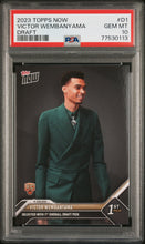 Load image into Gallery viewer, 2023 Topps Now Draft #D1 Victor Wembanyama PSA 10
