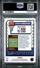 Load image into Gallery viewer, 2023 Panini Haunted Hoops #282 Victor Wembanyama Holo Webs PSA 10

