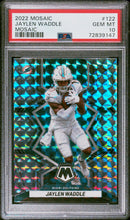 Load image into Gallery viewer, 2022 Panini Mosaic #122 Jaylen Waddle Mosaic PSA 10
