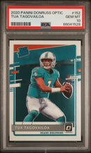 Load image into Gallery viewer, 2020 Panini Donruss Optic #152 Tua Tagovailoa PSA 10
