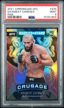 Load image into Gallery viewer, 2021 Panini Chronicles Ufc #234 Khamzat Chimaev Pink PSA 9
