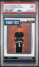Load image into Gallery viewer, 2023 Panini Instant Draft Night #DN1 Victor Wembanyama PSA 9
